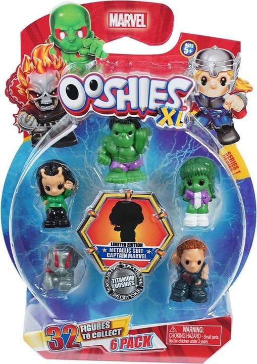 Actual product image Disney Ooshies-Marvel Cards With 6 Collectible Figures