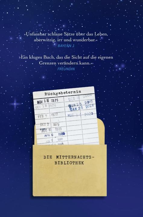 Produktbild Die Mitternachtsbibliothek (Deutsch, Matt Haig, Sabine Hübner, 2023)