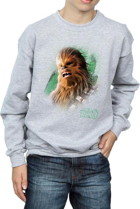 Actual product image Star Wars Boys The Last Jedi Chewbacca Brushed Sweatshirt (116)