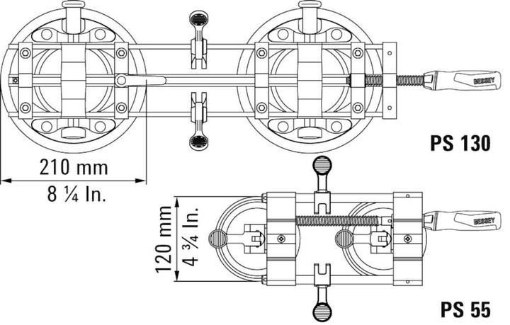 Produktbild Bessey Plattenspanner, gross und stark PS130 PS (130 mm)