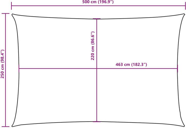 Actual product image VidaXL Nezhatok (250 x 500 cm)