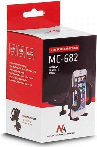 Actual product image Maclaren Maclean Samochodowy Uchwyt Do Telefonu Samochodowy Uchwyt Do Telefonu Mc-682 Do Stacji Slotu CD Uni