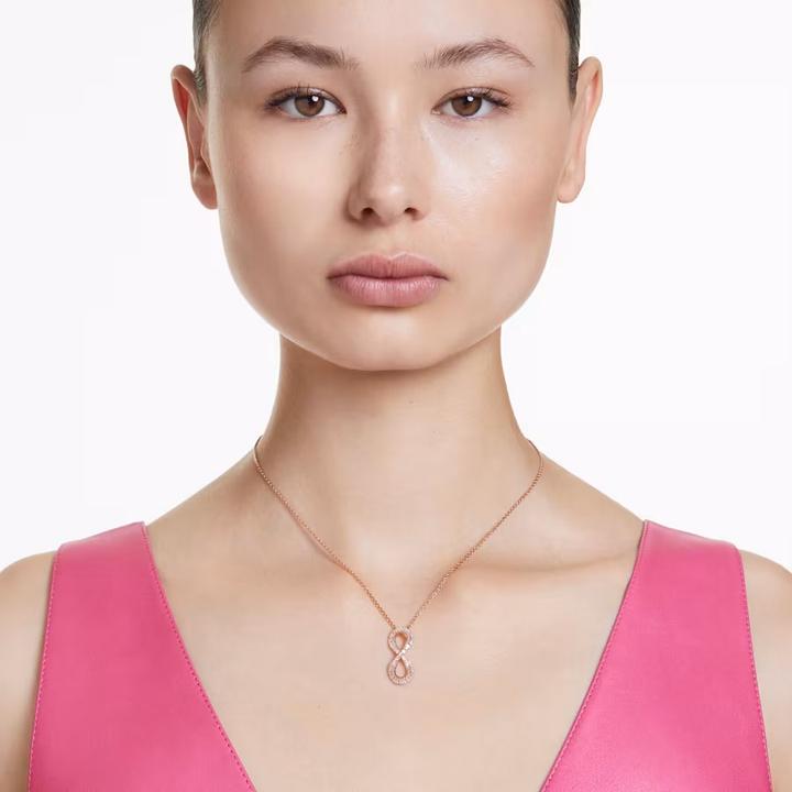 Actual product image Swarovski Hyperbola necklace infinity white rose gold (Swarovski Metal)
