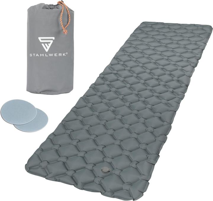 Actual product image Stahlwerk Air mattress LM-70 ST 200 x 70cm Inflatable air bed Camping mattress