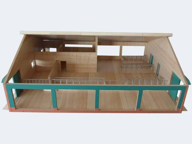 Image du produit Sombo Cubicle Bois stable avec unité de traite 1:33