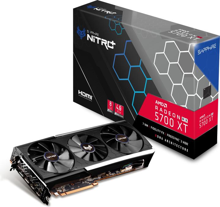 Actual product image Sapphire Nitro+ Radeon RX 5700 XT (8 GB)