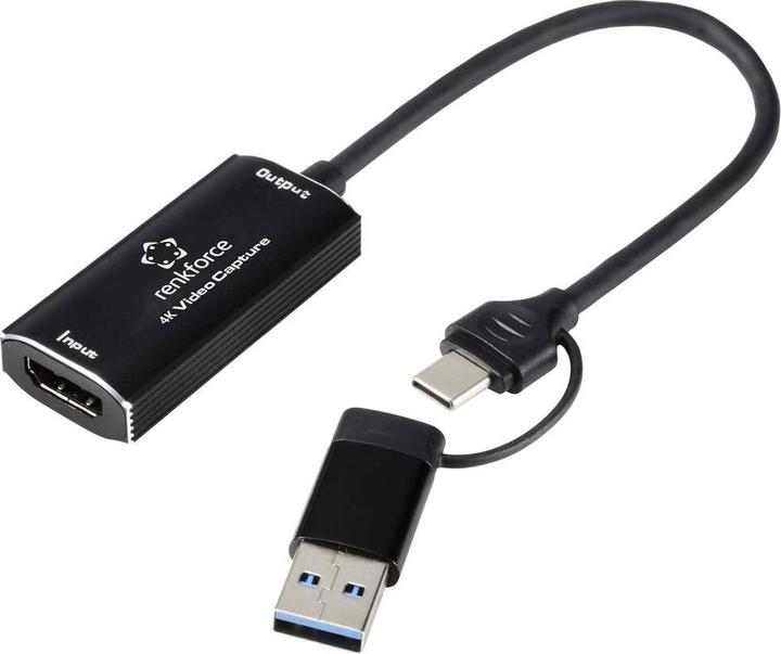Renkforce RF-4KVC-100 Sistema di acquisizione video USB Plug and Play (Mac)