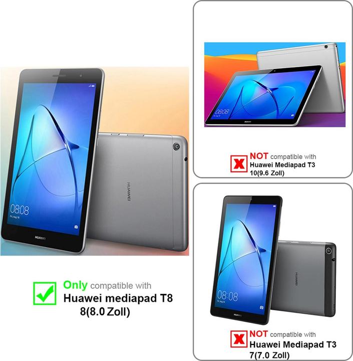 Actual product image Cadorabo Tablet Book Cover (MediaPad T3 8)