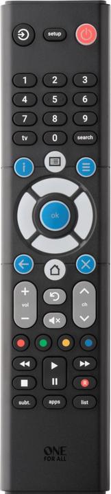 Actual product image One for All Essence TV Universalfernbedienung URC 1211 (Universal remote control, Infrared)