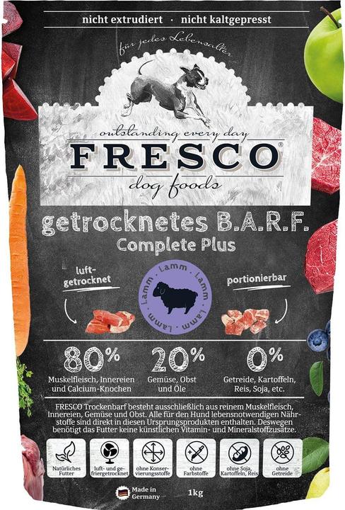 Image du produit Fresco Aliment sec BARF Complete Plus Agneau 1 kg (Senior, Adulte, Junior, 1 pcs, 1000 g)
