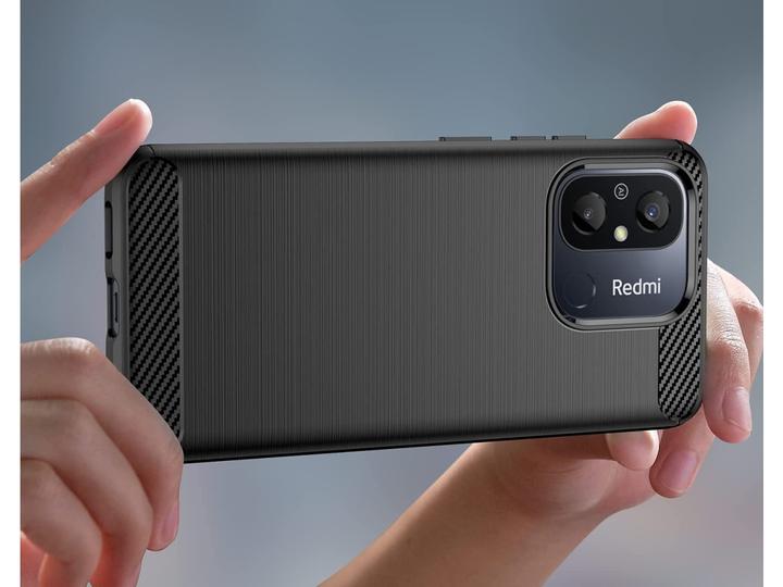 Produktbild Screenguard Xiaomi Redmi 12C Hülle Carbon Brushed Soft TPU (Xiaomi Redmi 12C)