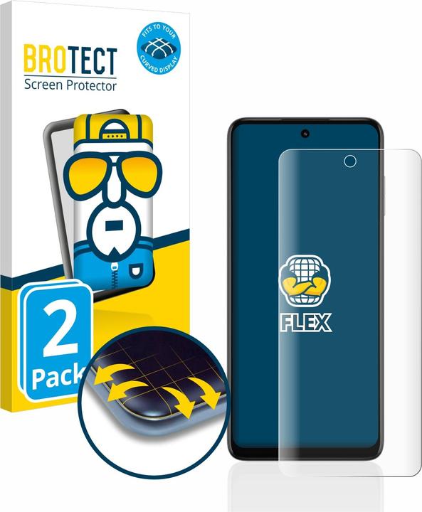 Actual product image BROTECT Full-Cover Protector (2 Piece, Motorola Moto G73)