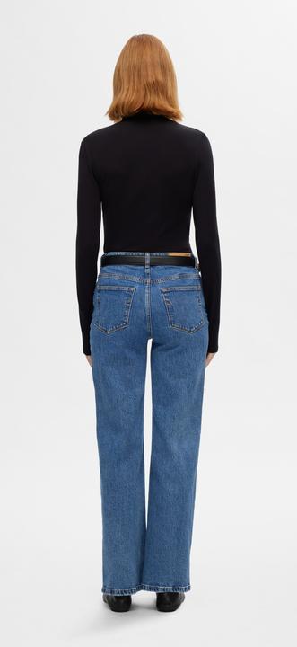 Actual product image Selected Femme Slfalice Hw Wide Long Wing Blu Jean Noos (28)