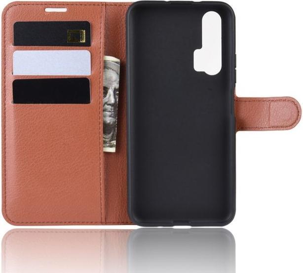 Actual product image MU Classic Litchi Leather Bookcover Series (Honor 20 Pro)