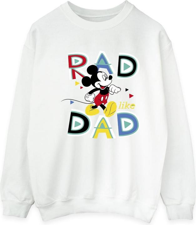 Actual product image Disney Mens Mickey Mouse Rad Dad Sweatshirt (XXL)