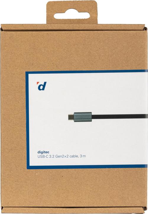 Produktbild Digitec USB Typ C – USB Typ C (3 m, USB 3.2 Gen 2x2)
