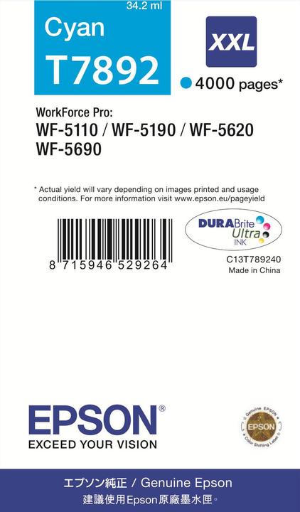 Epson T7892 DuraBrite Ultra (C)