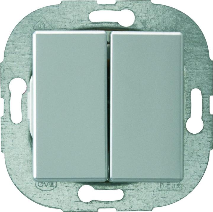 Actual product image REV Düwi Standard Quadro series switch silver AL