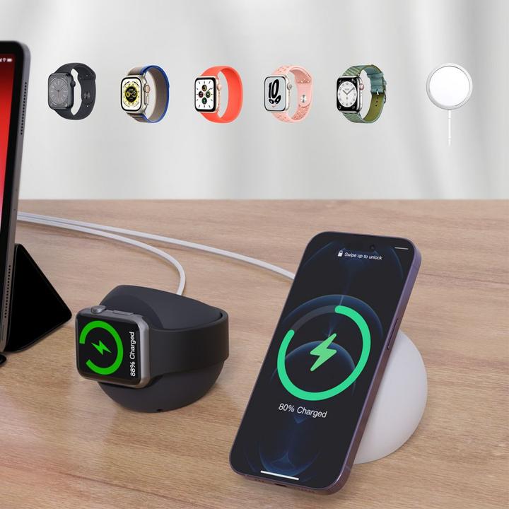 Image du produit Choetech MagSafe Inductive Charger Holder for iPhone and Apple Watch Charger Stand Phone Holder Stan