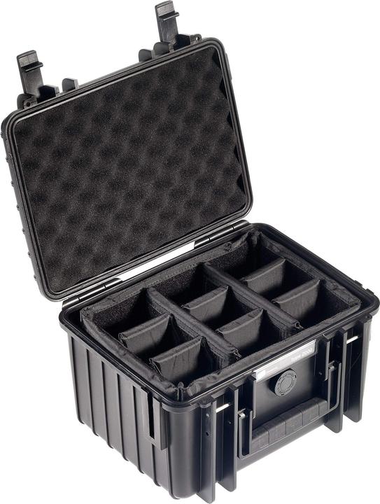 Actual product image B&W International Outdoor Case Type 2000 with compartment division (Photo case, 7 l)
