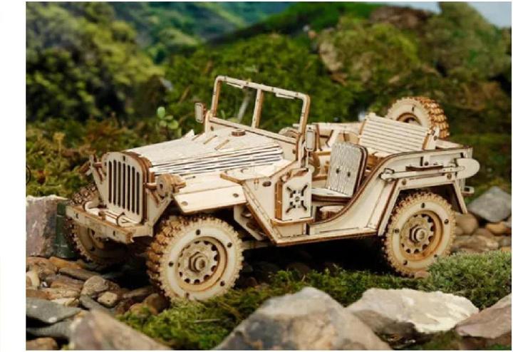 Actual product image Rokr MC701 - Army Field Car (369 pieces)
