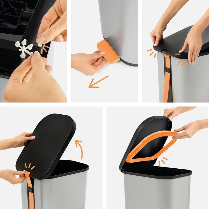 Image du produit Rotho Poubelle à pédale 35 l RIBO (35 l)