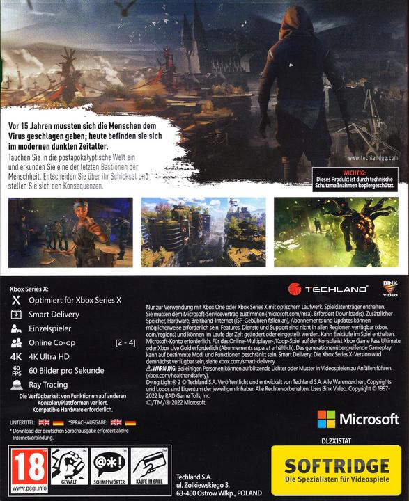 Produktbild Techland Dying Light 2 Stay Human (Xbox Series X, Xbox One S, DE)