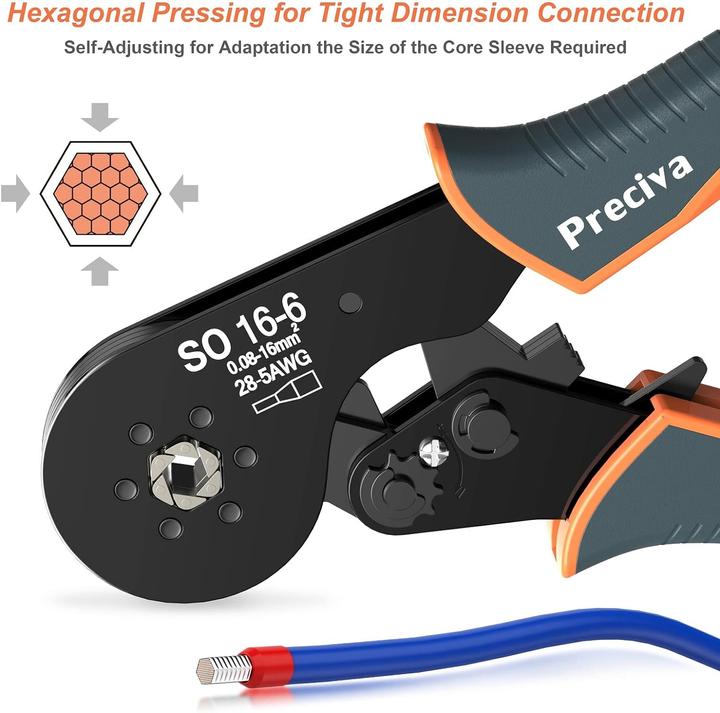 Produktbild Preciva Crimpzange ‎CP80001 (210 mm)
