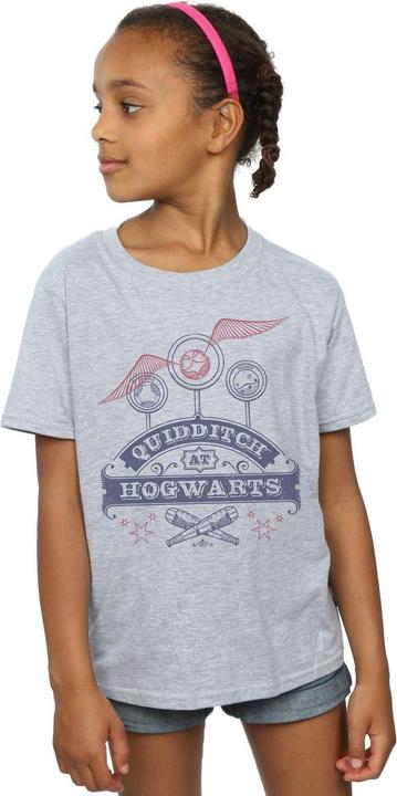 Actual product image Girls Quidditch At Hogwarts T-Shirt (140, 146)