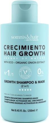 NoName Somnis&Hair 2 in 1 Hair Growth Booster Shampoo und Maske 250ml (Flüssiges Shampoo)