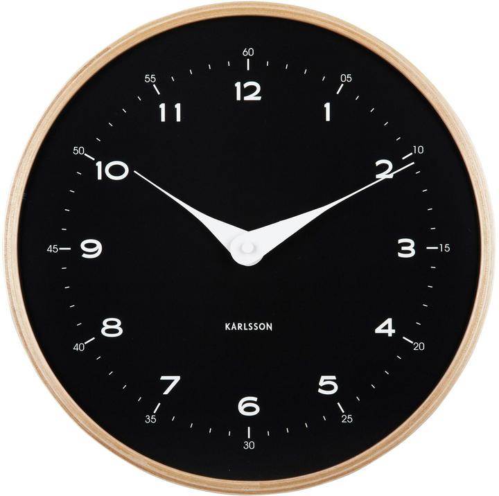 Actual product image Karlsson Osado Dome wall clock 30 cm, black (30 cm)