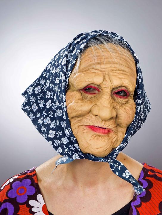 Immagine prodotto Festartikel Müller Maschera da strega con foulard, in lattice