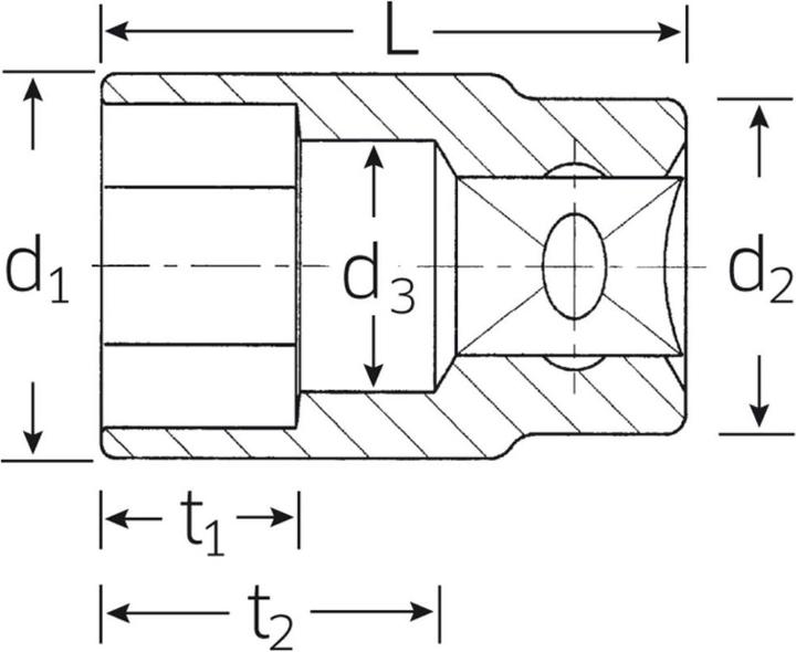 Produktbild Stahlwille Sechskant-Steckschlüsseleinsatz (25 mm)