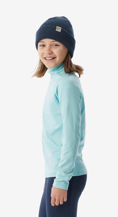 Image du produit Wedze Sous-vêtements de ski T-shirt fonctionnel enfant col haut - BL 500 turquoise (128)