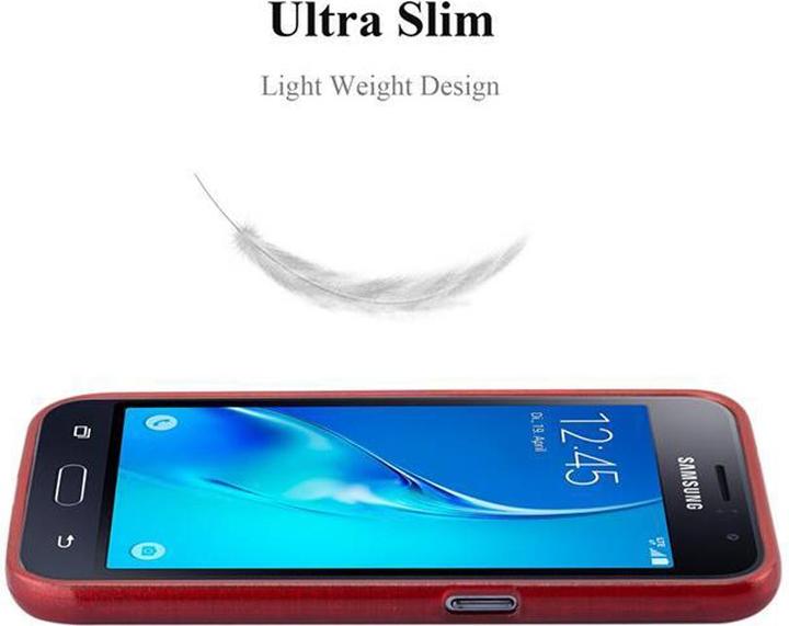 Actual product image Cadorabo TPU Brushed Cover (Samsung Galaxy J1 (2016))
