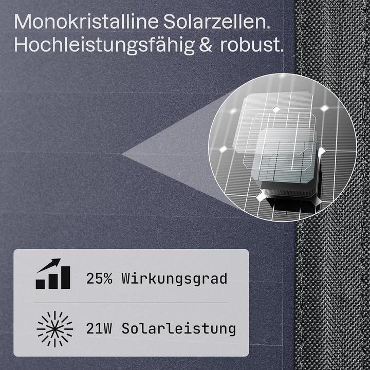 Produktbild Roboparts Solar-USB-Ladegerät (21 W)