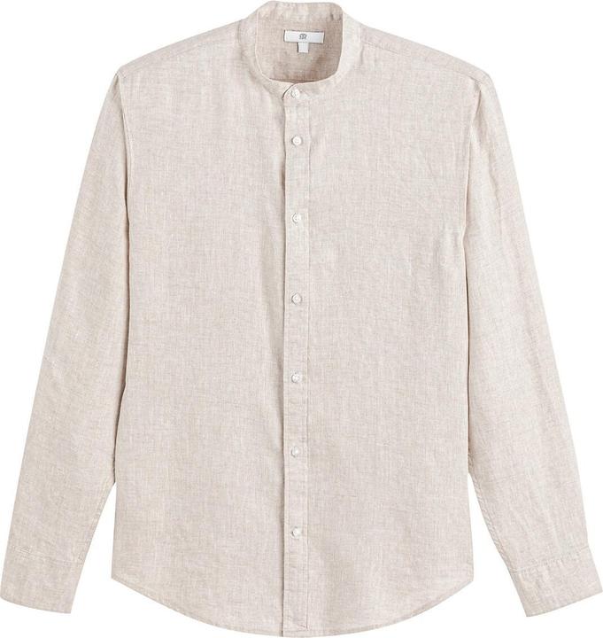 La Redoute Collections Gerades Leinenhemd Signature mit Stehkragen