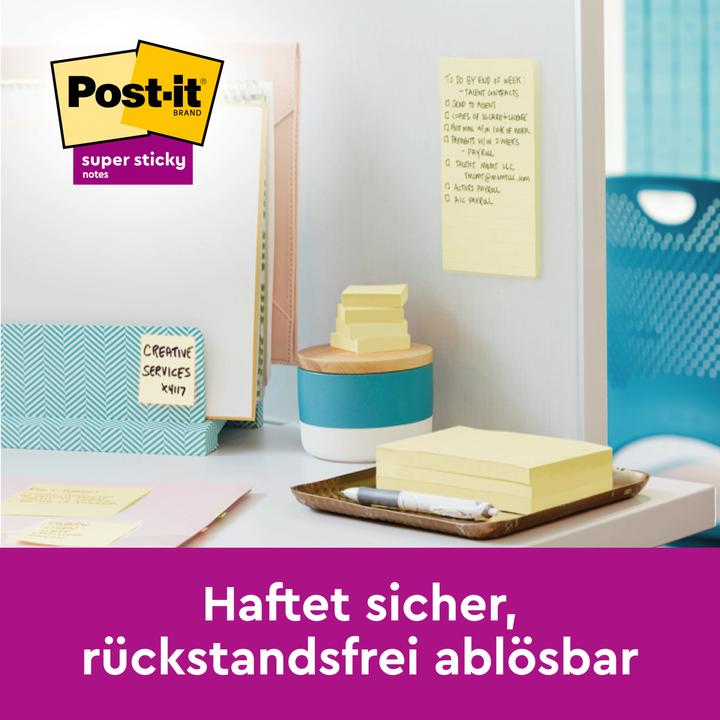 Image du produit Post-it Super Sticky (76 x 76 mm)