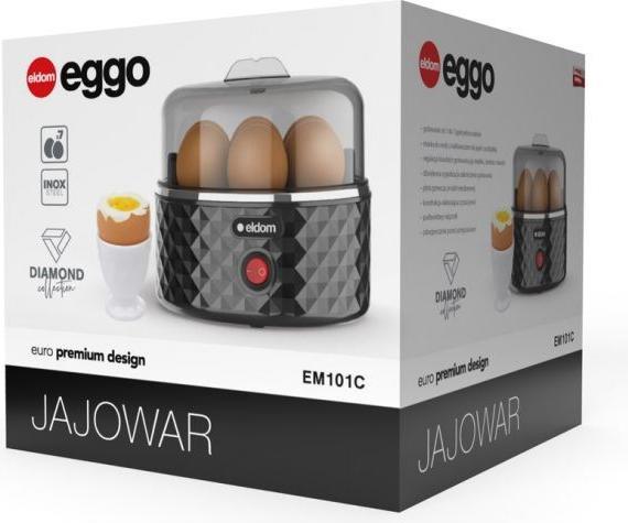 Actual product image Eldom EM101C Egg boiler EGGO 1-7 eggs 380 W adjustable cooking hardness