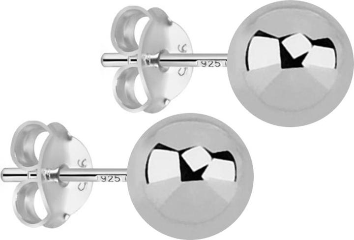 Produktbild Star Piercing Ohrstecker mit Kugel silber (ohne Messing, 925 Sterlingsilber)