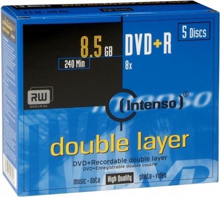 Immagine prodotto Intenso DVD+R DL 8.5GB/240min (5 x)