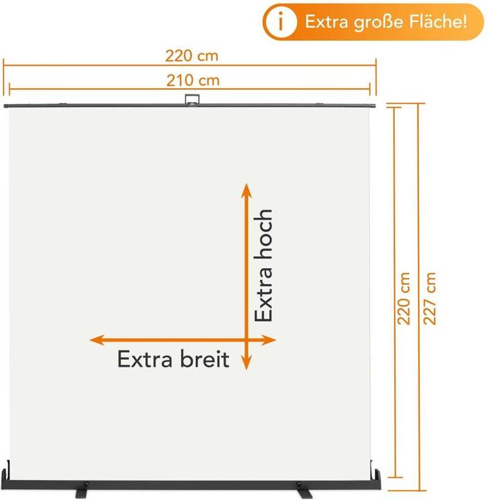 Actual product image Walimex pro Roll-up panel background (210 cm, 220 cm)