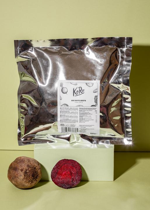 Actual product image KoRo Dried organic beetroot crisps (200 g)