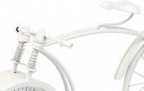 Giftdecor Schmiedeeiserne Fahrraduhr weiss 20cm