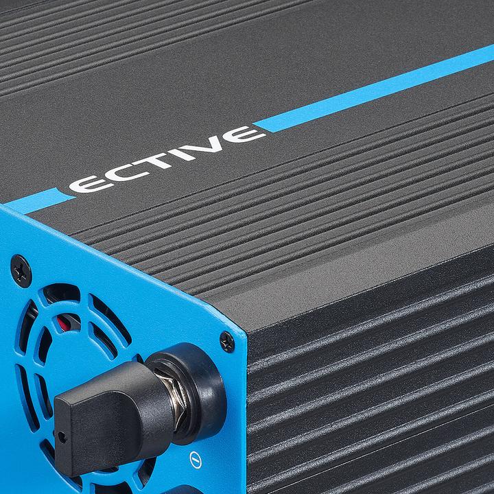 Produktbild Ective CSI 20 Sinus-Wechselrichter 2000W 24V mit Netzvorrangschaltung und Ladegerät (CH-Stecker)
