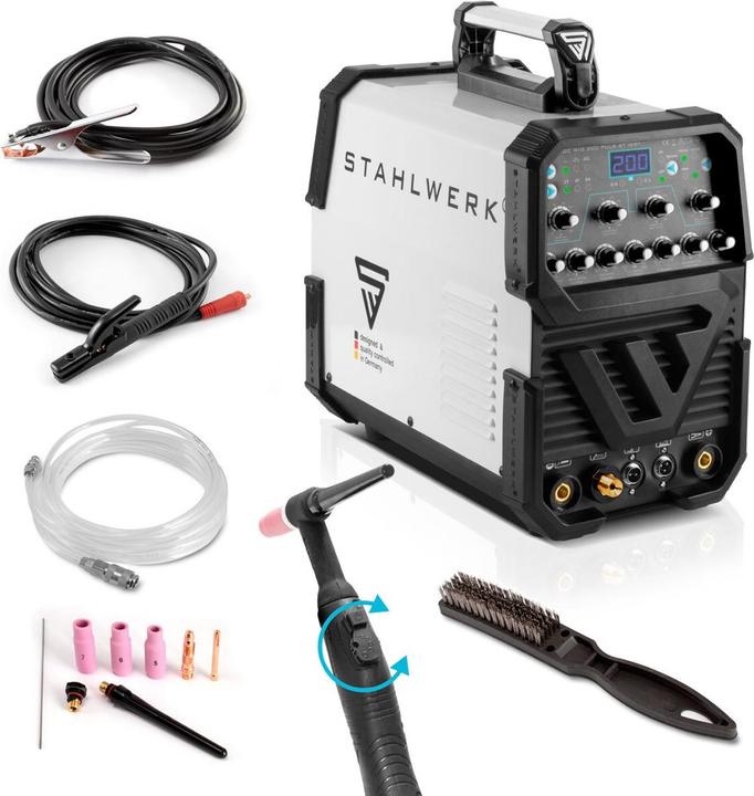 Stahlwerk Schweissgerät AC/DC WIG 200 Puls ST IGBT / 200 A
