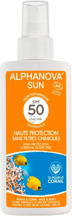Produktbild Alphanova SUN Spray Bio SPF50 ohne Nanopartikel (Sonnenspray, SPF 50, 125 ml, 156 g)