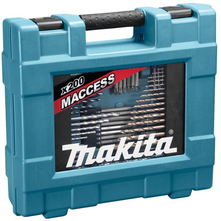 Actual product image Makita Bits drill tool assortment 200 pcs. (6 mm, 1 mm, 6.5 mm, 5.5 mm, 10 mm, 1.5 mm, 7 mm, 3 mm, 5 mm, 8 mm, 2.5 mm, 3.5 mm, 4.5 mm, 3.2 mm, 2 mm, 4 mm)