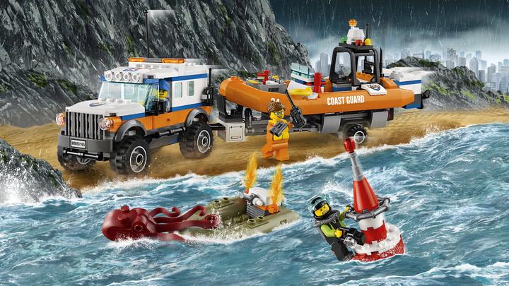 Immagine prodotto LEGO Veicolo fuoristrada con scialuppa di salvataggio (60165, LEGO City)