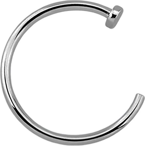 Immagine prodotto Hollywood Body Jewelry Anello da naso aperto in argento (senza ottone, Titanio G23)